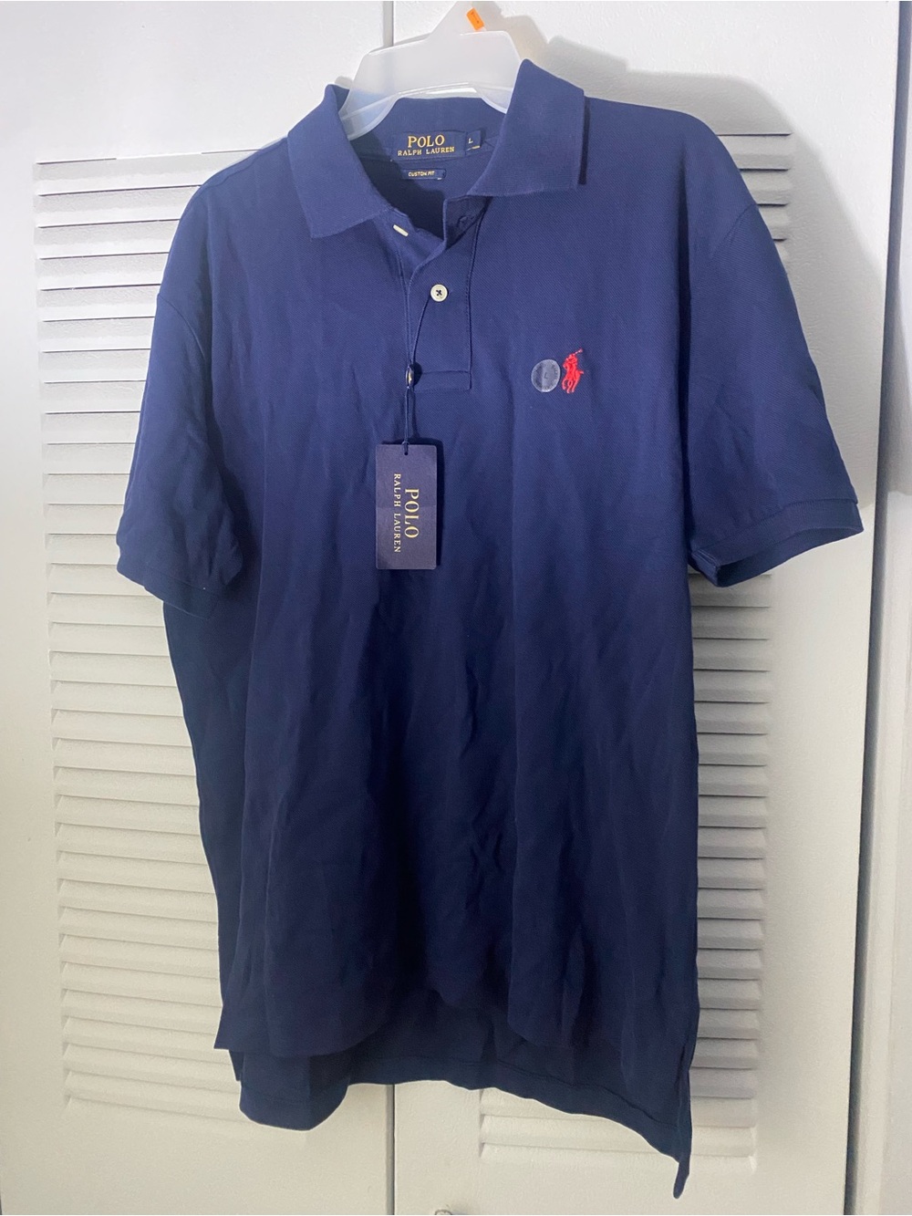 Ralph Lauren Navy Polo with Red Logo